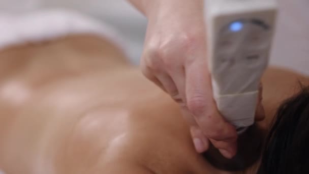 Lpg Massage Schoonheidscentrum Cellulitis Cellulitis Roller Vacuüm Massage Vindt Plaats — Stockvideo