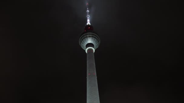 Iconic 368M Tall Berlin Tower Berliner Fernsehturm Germany Has Been — Stock videók