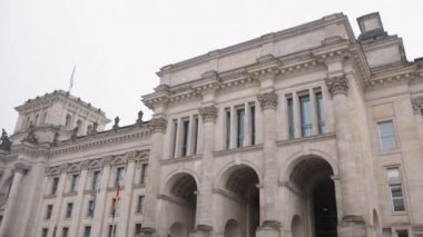 Berlin, Germany, reichstag building, German flag flying, historic German reichstag building, Berlin Germany