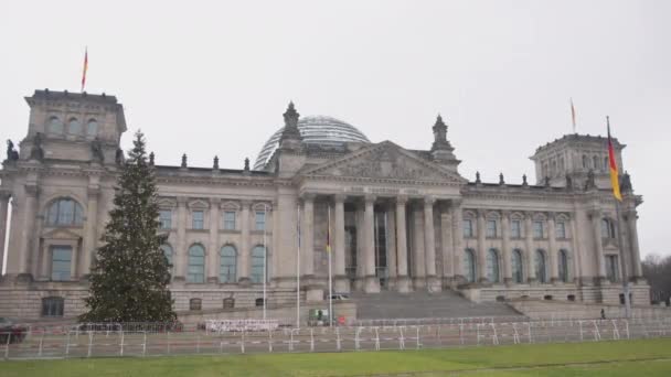 Reichstag Parliament German Government Glass Dome Reichstag Building Home German — стоковое видео