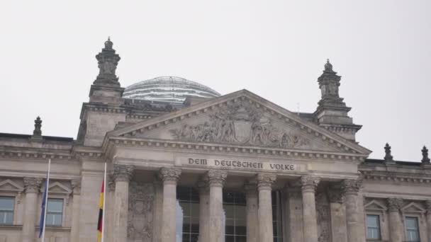 German Government Reichstag Building Glass Dome German Federal Parliaments Reichstag — Wideo stockowe