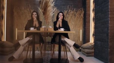 imbalanced nutrition, unhealthy donut, sweets eating. Pretty young lady eating donuts, dieter who is watching what they eat, cheat meal, imbalanced nutrition concept, lady eating unhealthy junk food.