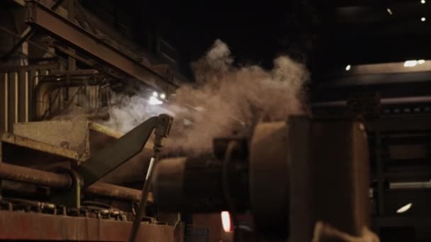 Ağır Sanayi Çelik Fabrikası Gaz Patlaması Metalürjik Bitki Fabrika Sıvı — Stok video