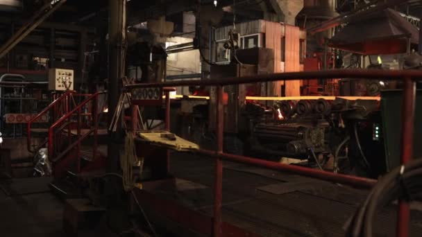 Kabelfabrik Kupferherstellung Schweißdraht Kupferdraht Und Kabelproduktion Coils Einer Industrieanlage Der — Stockvideo