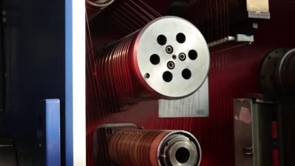 Kablo Imalatı Bakır Kaplama Kablo Fabrikası Bakır Kablo Kablo Fabrikada — Stok video