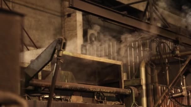 Metalürji Fabrikası Kola Tüketimi Çelik Üretimi Metal Eritme Işlemi Metalurjik — Stok video