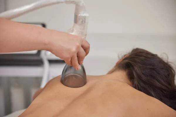 Vacuum Massage Receiving Massage Cellulite Vacuum Body Massage Problem Areas — Photo