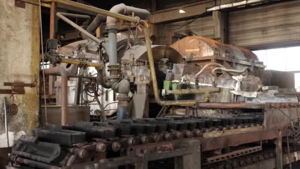 Výroba Oceli Žáruvzdorné Obložení Tavicí Proces Hoření Ohně Těžkém Průmyslovém — Stock video