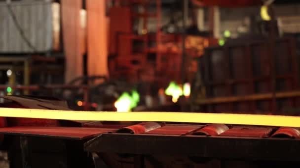 Eficiência Forno Fabricação Industrial Máquinas Arame Fundição Metal Produção Industrial — Vídeo de Stock
