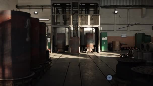 Verschiedene Maschinen Betriebsvorschriften Produktionsmanagement Bereich Der Industriellen Produktion Werden Viele — Stockvideo