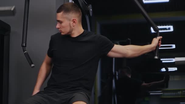 Musculation Extensions Tricep Amélioration Des Performances Beau Musclé Individuel Travaille — Video