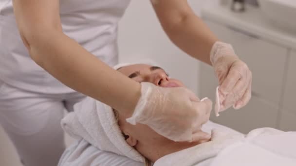 Centro Estetico Cura Della Pelle Massaggio Lifting Clinica Bellezza Bella — Video Stock