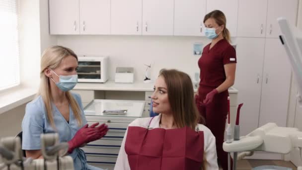 Zubní Ordinace Zubní Lékařství Ústní Prevence Caries Ochrana Zubní Kaz — Stock video