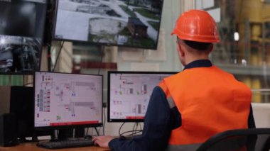 Sistem arayüzü, kontrol odası, santral operatörleri. Verimli denetim sistemi yönetimi yöneticilerin fortimidir.