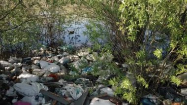 Suda poliüretan köpük, kirlilik sorunu, su sağlığı. Göl ve etrafını çevreleyen otlaklar, çöplerle gölgelenmiş, çeşitli ekosistemler üzerindeki olumsuz etkiyi ortaya koyuyor..