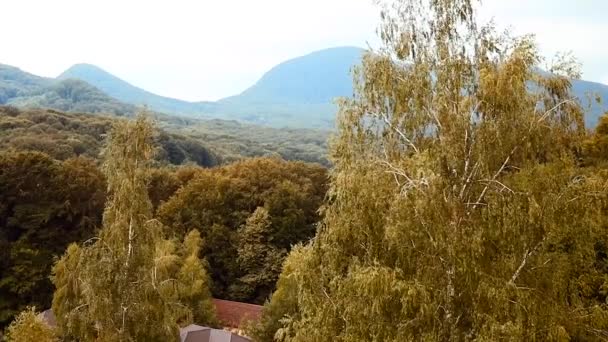 Landschaft Mit Wunderschönem Bergblick — Stockvideo