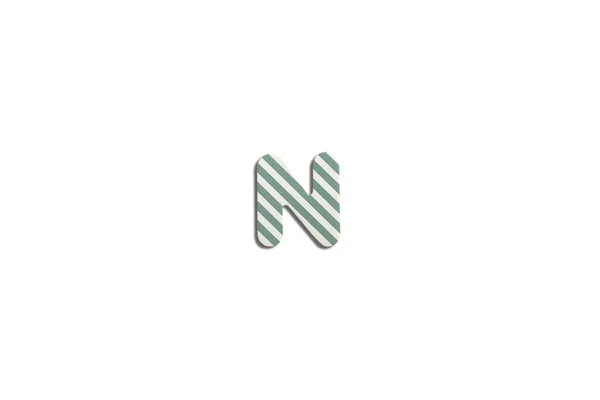 Alfabet Letter Een Witte Geïsoleerde Achtergrond Bovenaanzicht Vlak Lay — Stockfoto