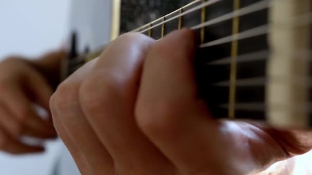 Joue Guitare Gros Plan — Video