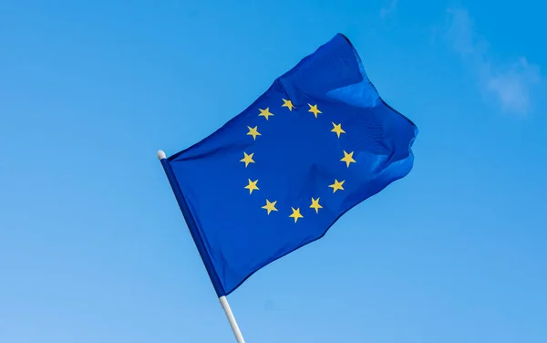 Unión Europea Sobre Fondo Del Cielo Generative —  Fotos de Stock