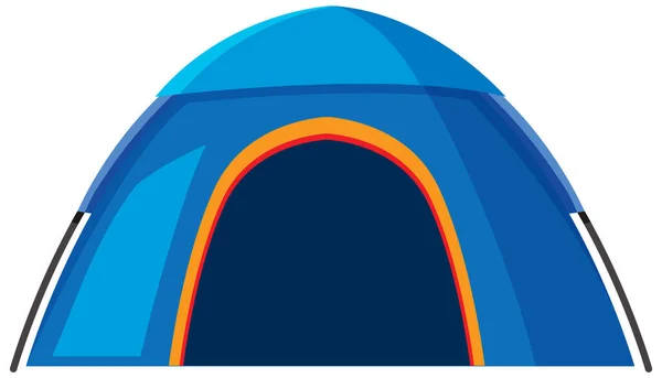 Isolated Camping Tent White Background Illustration — Archivo Imágenes Vectoriales