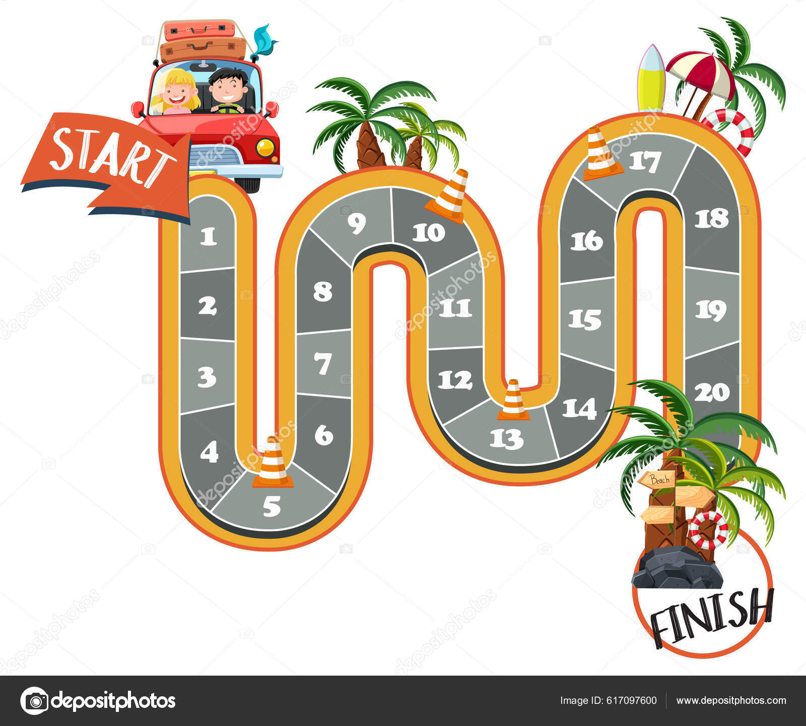Maze game template kids illustration stock illustration by brgfx