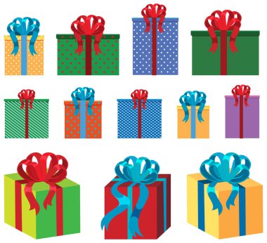 Noel dekorasyon elemanları koleksiyonu illüstrasyonu