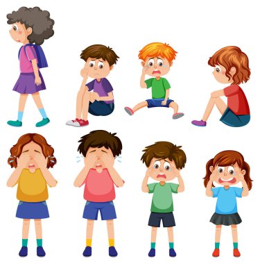 Zorba çocuklar karakter koleksiyonu çizimi