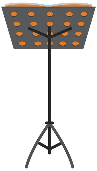 Note Musique Stand Illustration Isolée — Image vectorielle