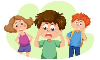 Çocuklar erkek resimlerine sataşıyor ve sataşıyor.