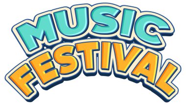 Poster veya afiş tasarımı için müzik festivali metni