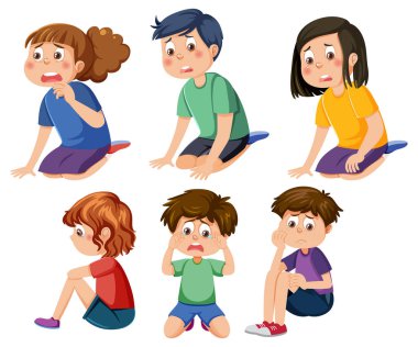 Zorba çocuklar karakter koleksiyonu çizimi