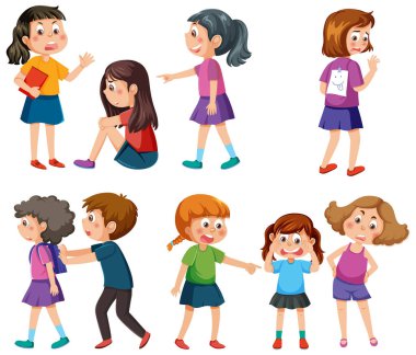 Zorba çocuklar karakter koleksiyonu çizimi