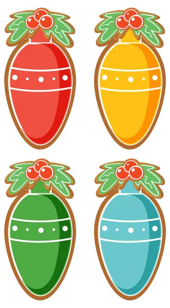 Рождественские Пряничные Печенья — стоковый вектор