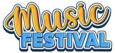 Poster veya afiş tasarımı için müzik festivali metni