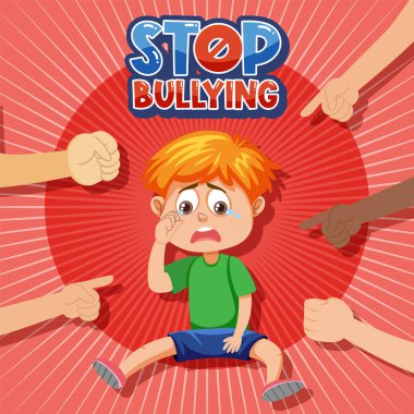 Parmakla gösterilen resimlerle çevrili çocukla sataşmayı bırak.