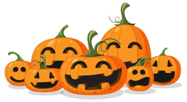 Halloween pumpkin or jack o lantern illustration clipart