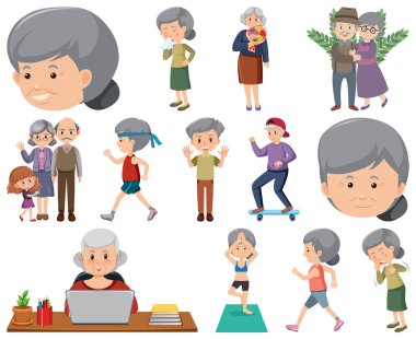 Yaşlıların koleksiyonu resim simgeleri