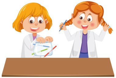 Sızıntıya dayanıklı öğrenciler çanta bilim deneyi örnekleme