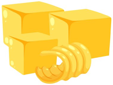 Süt yağı vektör tasarımı çizimi