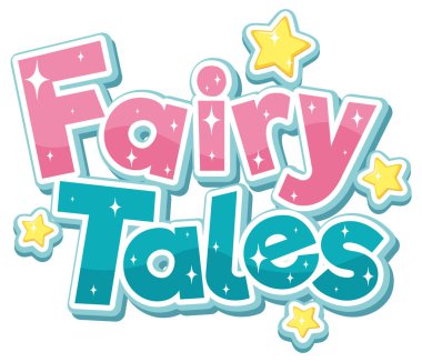 Pankart tasarımı illüstrasyonu için masal metni