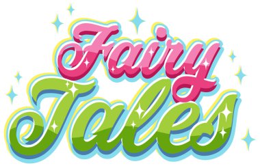 Pankart tasarımı illüstrasyonu için masal metni