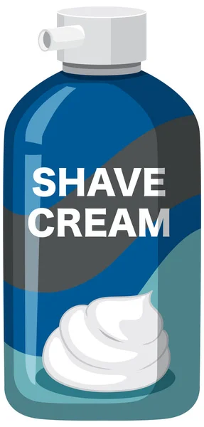 Isolated Shaving Cream Bottle Illustration — Wektor stockowy