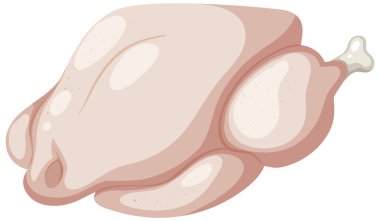 Çiğ tavuk eti çizimi