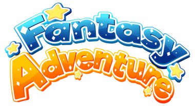 Bir zamanlar pankart tasarımı illüstrasyonu için zaman metni