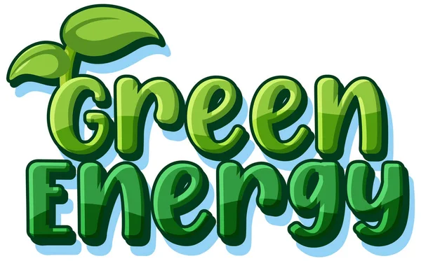 Alternative Green Energy Vector Concept Illustration — Vetor de Stock
