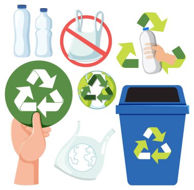 Save the earth graphics and icons collection illustration