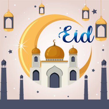 Bayramlar için Mübarek Bayrak Tasarımı