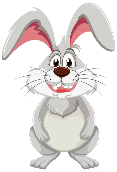 Funny Rabbit Cartoon Character Illustration — Stock Vector