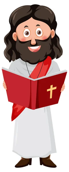 Illustration Personnage Dessin Animé Jésus Christ — Image vectorielle