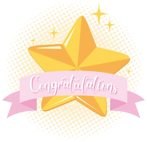 Congratulations Text Graphics Celebrating Special Occasions Illustration — Stock Vector